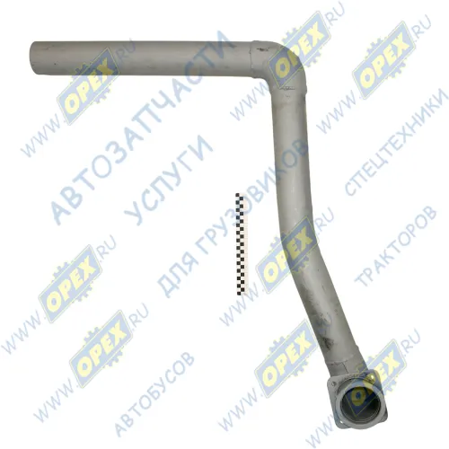 65115-1203013-12 Труба ф90 L=1550; квадрат.фланец 4отв.ф11 кривая, приемная правая Кукмор1