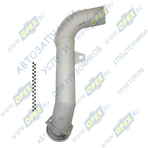 54115-1203048 Патрубок выпускной L=830; квадрат.фланец 4отв (эжектор) Камаз Евро-2 Кукмор1