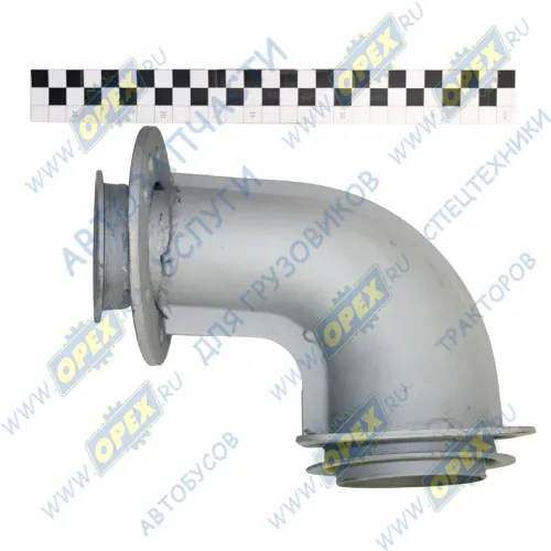 54115-1203010-20 Патрубок ф65/ф90 L1=178 L2=120 квадр.флан.4отв/кругл.фл 8отв.,приемный КАМАЗ-ЕВРО; 8 шпилек Кукмор1