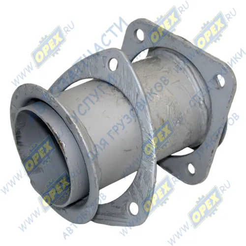 4308-1203014-22 Труба промежуточная ф95 L=175; треуг.фланец 3отв.ф11/квадрат.фланец 4отв.ф11 Кукмор