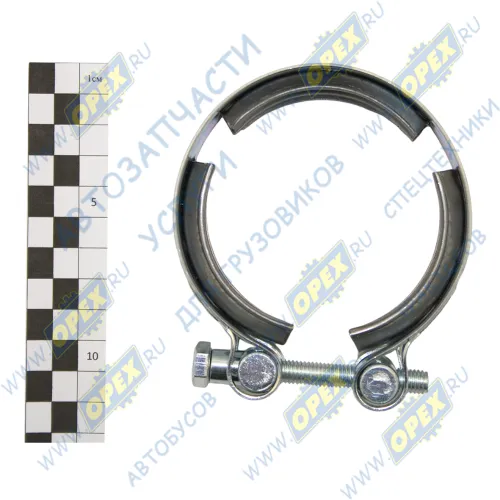 06152096087 Хомут ф86х91 s=21 со стяжным болтом, специальный приемной трубы ГАЗ,ПАЗ (дв.Cummins) Кукмор1