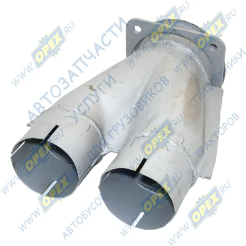 96520.1203035 Тройник L=305 2отв d=95 1отв.ф115 квадрат.фланец 4отв глушителя Кукмор