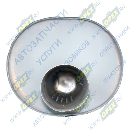 630300-1201010 Глушитель МАЗ нижний выхлоп с двух сторон под хомуты (Н/О); L=118 Кукмор1