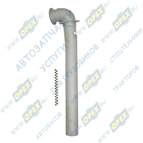 4326-1203048-10 Труба выпускная L=1070; треугольный фланец 3отв. Кукмор1