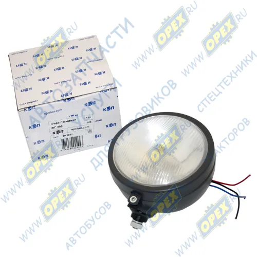 ФГ305 Фара МТЗ,ВТЗ,ПТЗ передняя круглая 12в; передняя металл. корпус б/л КЭП