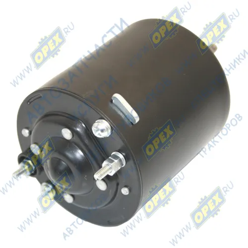 МЭ218 Электродвигатель 12В 25ВТ ф75 L=140; 2 контакта под клемму, шток=6, отопителя КЭП