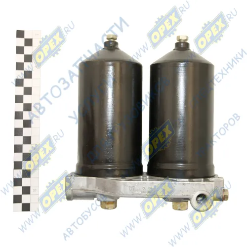 740.1117010 Фильтр ТО топлива двойной 2хф80 L=200 2отв.ф10, КАМАЗ,ГАЗ-диз.; с клапаном жиклера ЛААЗ2
