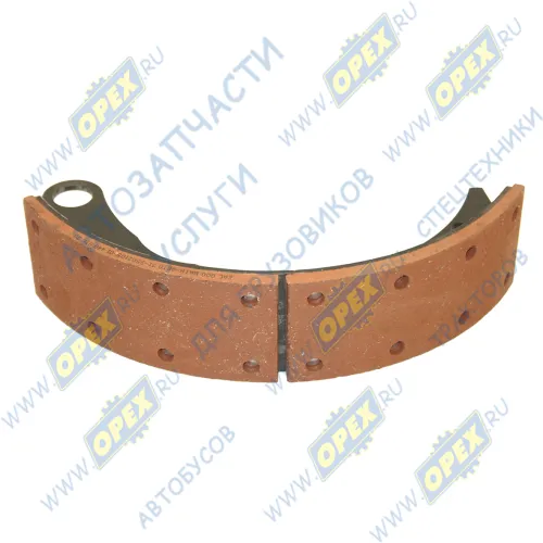 Л.4301-3501090-01 Колодка тормозная передняя ГАЗ-3307,3309,4301 L=430 s=80 (340х250х82); (накладка ВАТИ) Лимон