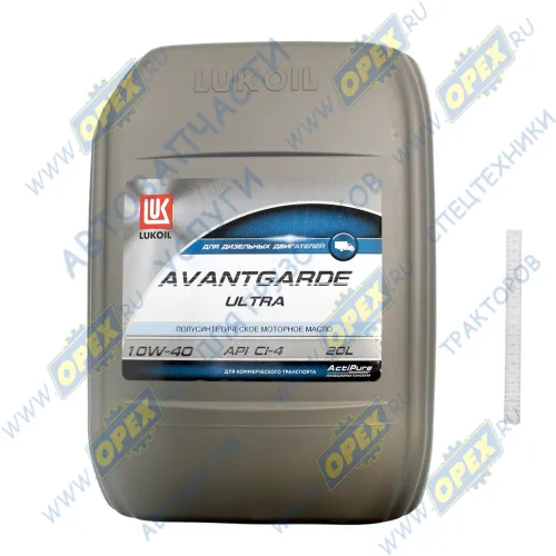 3052073 Масло моторное SAE 10w40 п/синт.(грузовые) (20л); (CI-4/SL ) Авангард-УЛЬТРА НОВАЯ Лукойл1