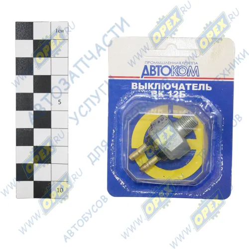 ВК12Б Выключатель СТОПа Рнаруж=М10х1 L=41 Р=10 К=22; вилка 2 круглых штеккера (лягушка)/ГАЗ-52.53.ПА ЛЭТЗ