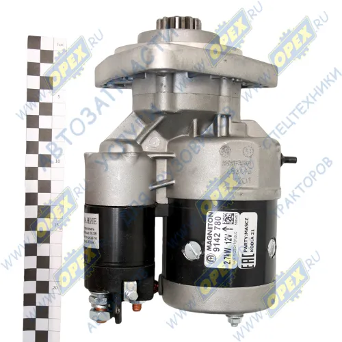 9142780 Стартер 12В, 2.7-3.6кВт МТЗ,ГАЗ,ПАЗ,ЗИЛ-5301 (дв.ММЗ-240,243,245) без колокола; 2,7кВт редукторный Магнетон3