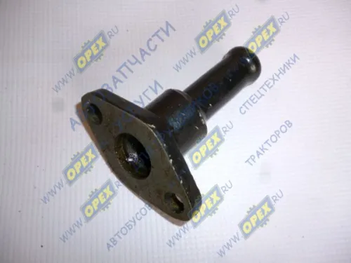 500-1013120У Фланец ромбич.32х64; труба ф16 L=75; 2отв.ф9 шланга отводящего радиатора масляного МАЗ МАЗ