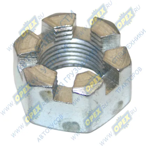 374809 Гайка М18х1,5 h=19-21, К=27 корончатая ГОСТ-5918 МАЗ