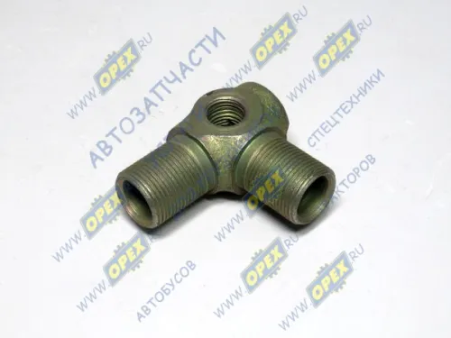 403064 Фитинг Угольник Рвнутр=М14х1,5/М22х1,5/М22х1,5 L=57х63 МАЗ