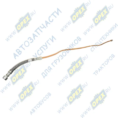 533602-3506142 Трубка (медь со шлангом) ф16; L=1930 Г=М22+К27/Г=М22+К27 отвода воздуха от компрессора со шлангом МАЗ