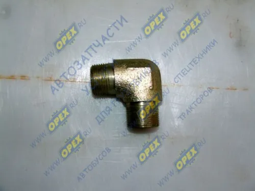 402789 Фитинг Угольник Рнаруж=М27х1.75/М27х1,5 (обратн.конус) L=56х56 МАЗ