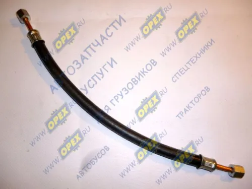 5549-8609480 Шланг цилиндра запора борта МАЗ (ф14, L=390, Г=М12+К14/Г=М12+К14., РТИ) МАЗ