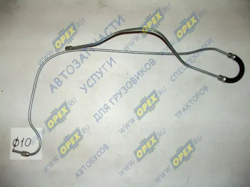 533607-1104617 Трубка отводящая от форсунок МАЗ ф6; L=1560 Г=М10+К12/Г=М10+К12 топлив. обратки; (медь) МАЗ