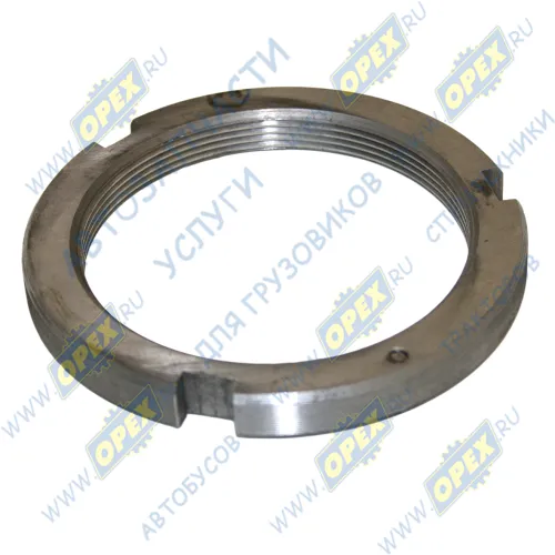 5336-3104076 Гайка цапфы (круглая) М90х2 С/И h=12, со штифтом, внутрен., средний мост МАЗ МАЗ