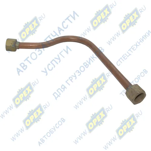 642208-8609530 Трубка (медь) ф18; L=450 Г=М27+К32/Г=М27+К32 МАЗ