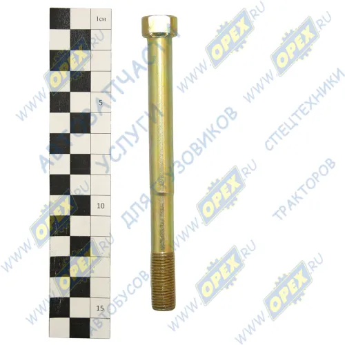 4370-2912032 Болт С/И М12х130х1,25 Р=30 кругл.головка с 2-я лысками центровой рессоры задней МАЗ-4370 МАЗ