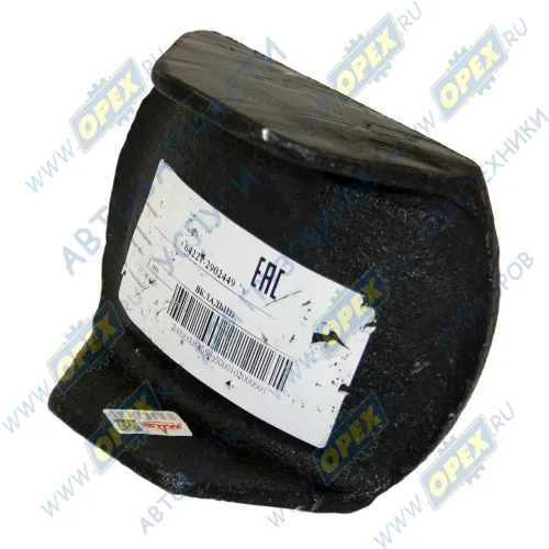 64221-2902449 Вкладыш(сухарь) задний кронштейна перед.рессоры 112х151х12 с боковыми стенками h=65 МАЗ