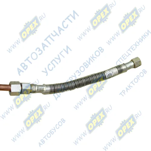 533702-3506142 Трубка компрессора МАЗ со шлангом (ф16; L=2620 Г=М22+К27/Г=М24+К30, медь ) МАЗ2