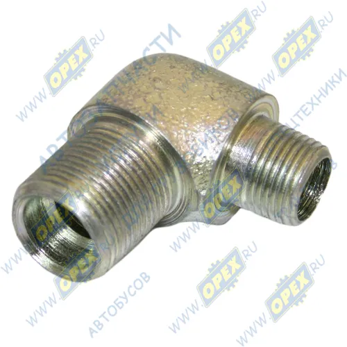 379652 Фитинг (угольник); Рнаруж=М16х1,5/М22х1,5; L=49х47 задних тормоз. камер МАЗ МАЗ