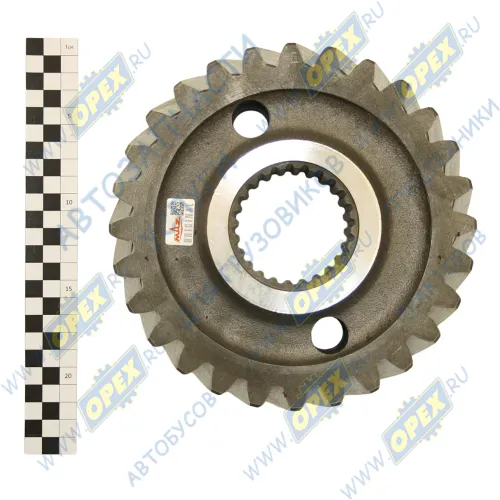6303-2502158-060У Шестерня МАЗ ведомая редуктора (Z=28,d=65мм) (эвольвентный шлиц) овальное банжо МАЗ1