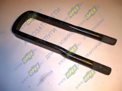 6303-2912408У Стремянка рессоры задней; (L=390х100 М30х2) МАЗ