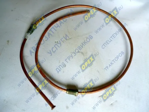 64302-5009060 Трубка (медь) ф6; Ш=М12+К14/Ш=М12+К14 L=1100; подъема кабины МАЗ