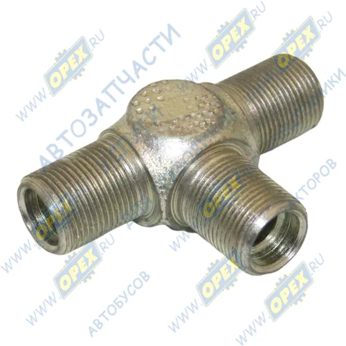 401438 Фитинг (тройник) Т-образный; Рнаруж=М22х1,5/М22х1,5/М22х1,5 МАЗ