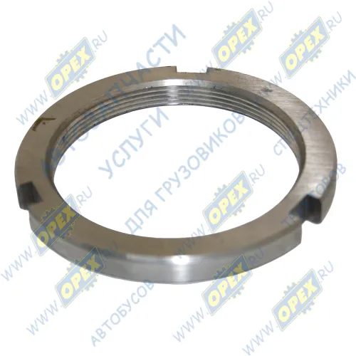 5336-3104087 Гайка цапфы (круглая) М90х2 С/И h=12, без отв. под штифт, наружн., средний мост МАЗ МАЗ