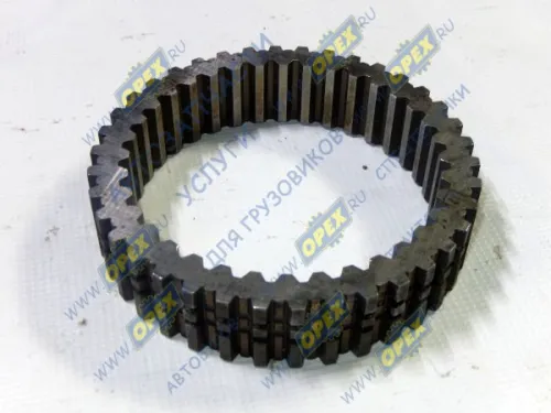 202-1721188 Втулка (сталь) ф130х154 L=34 внутрений зуб(38z) наружный зуб(36z) С/И ступицы демультипликатора МАЗ