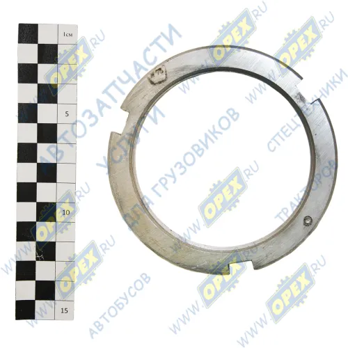 5336-3104076 Гайка цапфы (круглая) М90х2 С/И h=12, со штифтом, внутрен., средний мост МАЗ МАЗ1