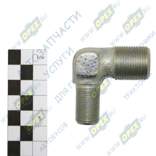 402967 Фитинг (угольник); Рнаруж=М16х1,5/М22х1,5; L=51х50 задних тормозных камер МАЗ1