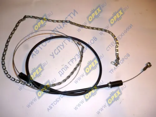 64229-1310148 Трос шторки радиатора с оболочкой (3 м) ф1,5 L=3000 с цепочкой в оплетке МАЗ