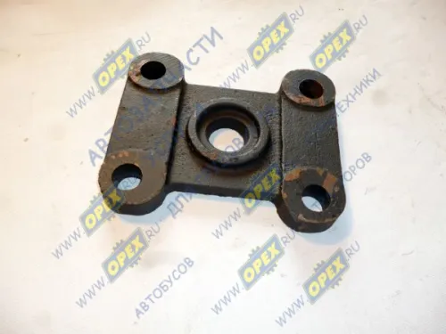 9758-2912418-60 Накладка (чугун) 180х220 h=28; 4отв.ф25/1отв.ф39, рессоры пневмо МАЗ