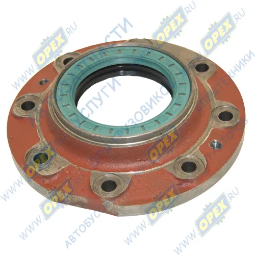 6430-2502140У Крышка среднего редуктора ф120х210 8отв.ф12; (в сборе с сальниками) МАЗ