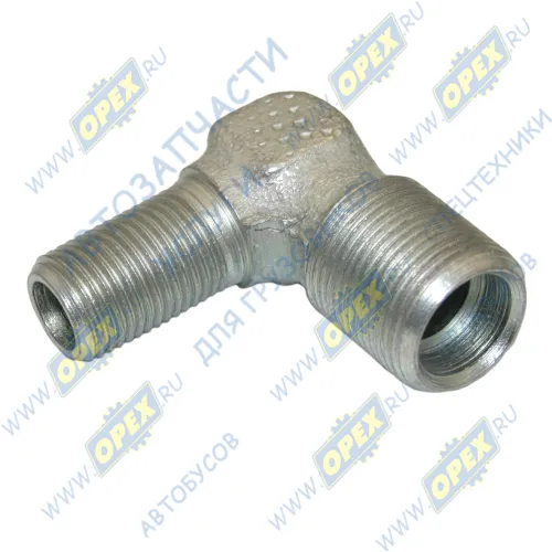 402967 Фитинг (угольник); Рнаруж=М16х1,5/М22х1,5; L=51х50 задних тормозных камер МАЗ