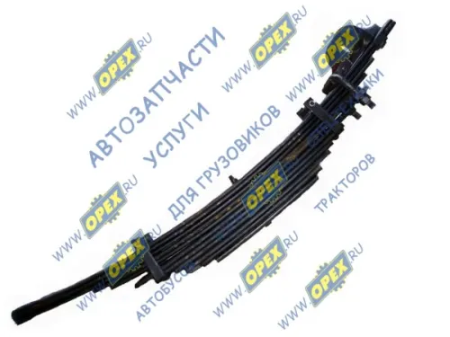 8561-2912012-010 Рессора МАЗ п/прицеп задняя (11 листов) с ушком; (хомут на 7 листе) (усиленная) МАЗ