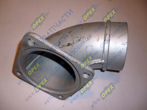 630308-1203009-030У Труба приемная L=300 квадр.фл 4отв. /(4отв. квадр.=134х134, d=100х104) МАЗ