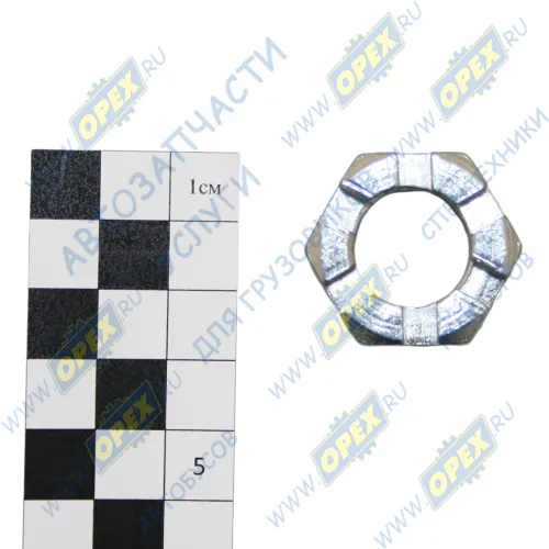 374809 Гайка М18х1,5 h=19-21, К=27 корончатая ГОСТ-5918 МАЗ1