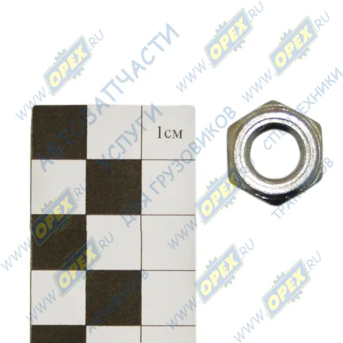 250688 Гайка ГОСТ-5916 М10х1; h=8/12 К=16/17  болта карданного МАЗ