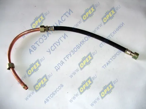 533657-3506197 Шланг компрессора МАЗ с трубкой; (медь) (L=880 Г=М22+К27/Г=М22+К27) МАЗ