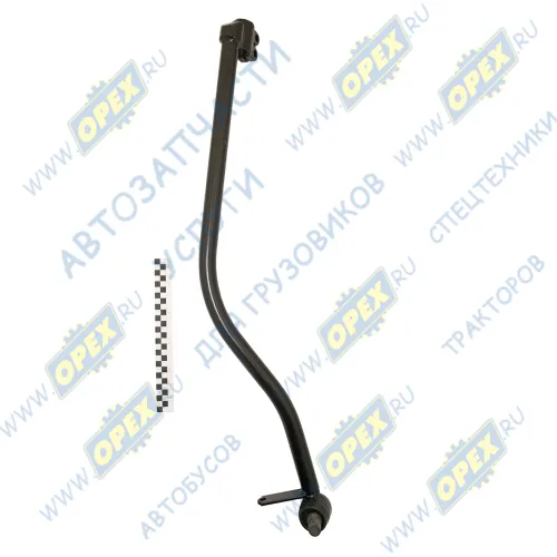 630300-1703448-010 Хвостовик рычага КПП МАЗ (L=930 мм., крепл. хомут на 2 болта, кривой) МАЗ1