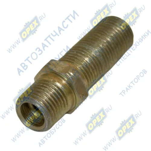 401509 Фитинг Штуцер Рнаруж=М16х1,5/М16х1,5; К=19 L=58 прямой/прямой для конусных муфт МАЗ