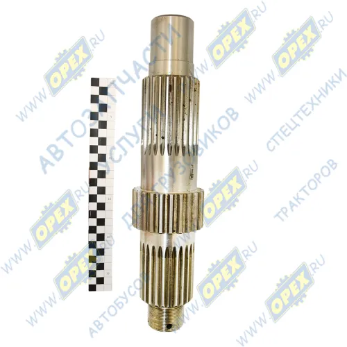 6430-2502128У Вал привода среднего моста L=380 шлиц=26/24 МАЗ1