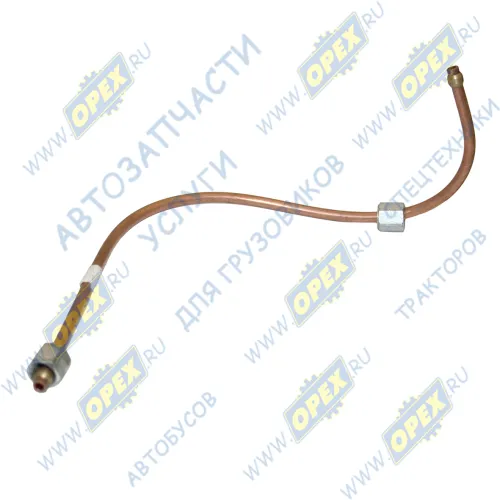 642208-3509262 Трубка (медь) ф6; L=390 Г=М12+К14/Г=М12+К14 компрессора МАЗ подвода масла МАЗ
