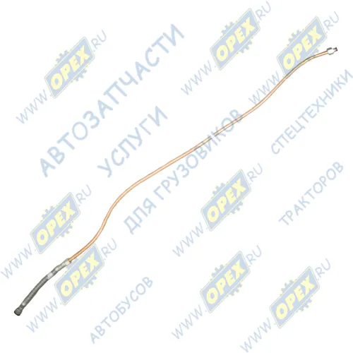 533602-3506142 Трубка (медь со шлангом) ф16; L=1930 Г=М22+К27/Г=М22+К27 отвода воздуха от компрессора со шлангом МАЗ1